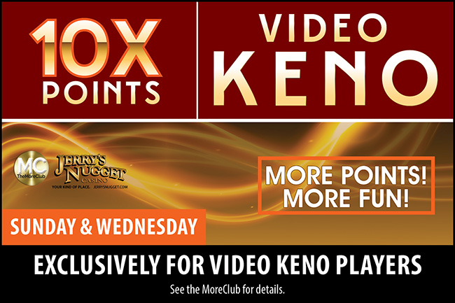 10x Points Video Keno